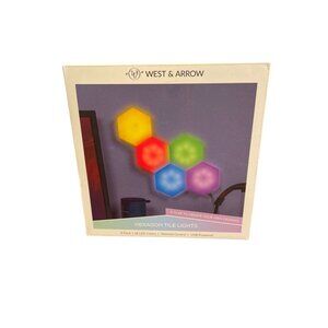 West & Arrow Hexagon Lights (5) with Remote